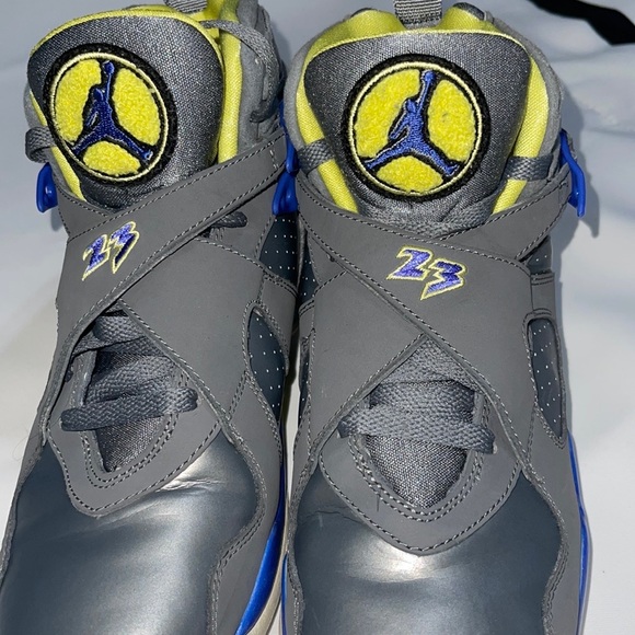SOLD on eBay! Nike Air Jordan VIII 8 Retro GS GREY VIOLET BLUE 580528-038 SZ:7Y - Picture 6 of 16